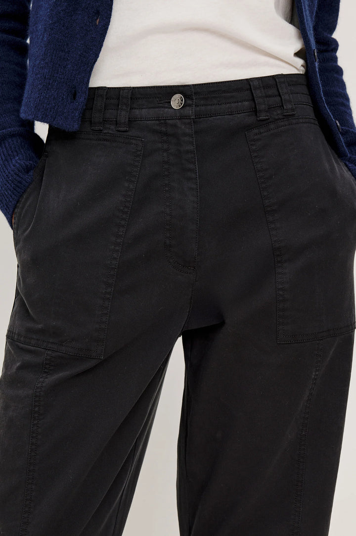 LUNAR BARREL PANT (WASHED BLACK) - RAILS