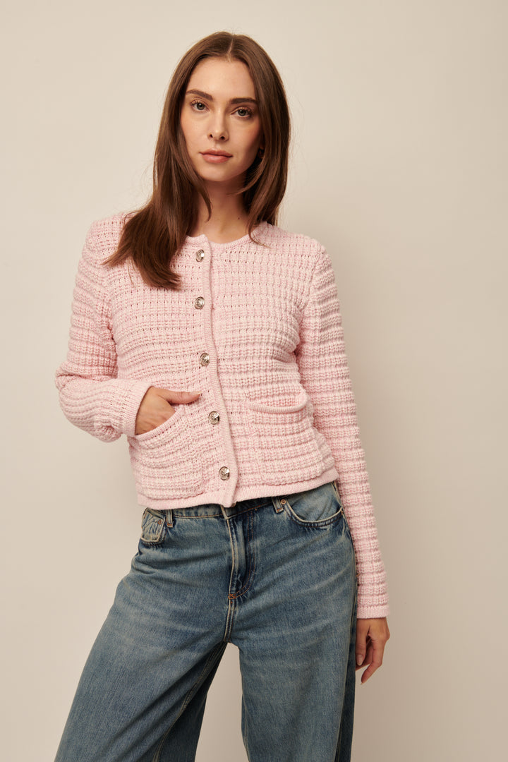LUNA CARDIGAN (PRIMROSE PETAL) - LINE