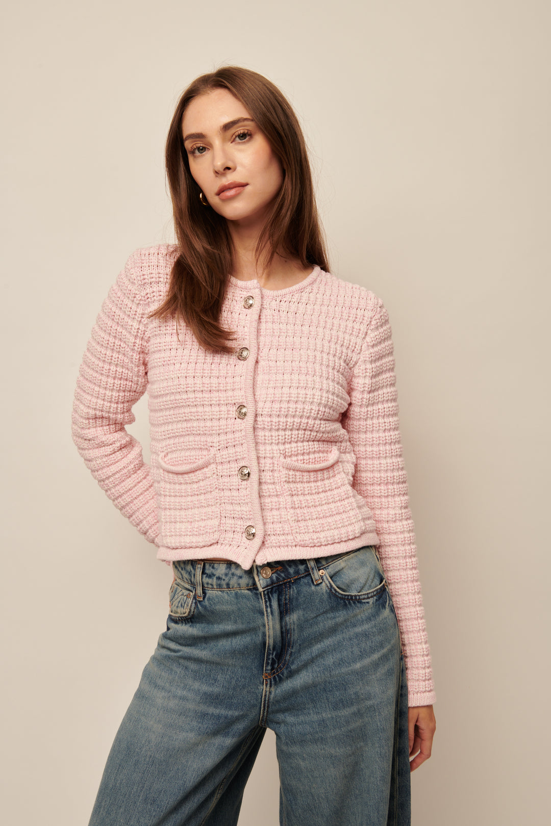 LUNA CARDIGAN (PRIMROSE PETAL) - LINE