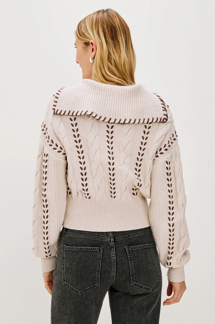 LUNE WHIPSTITCH ZIP UP SWEATER - RAILS