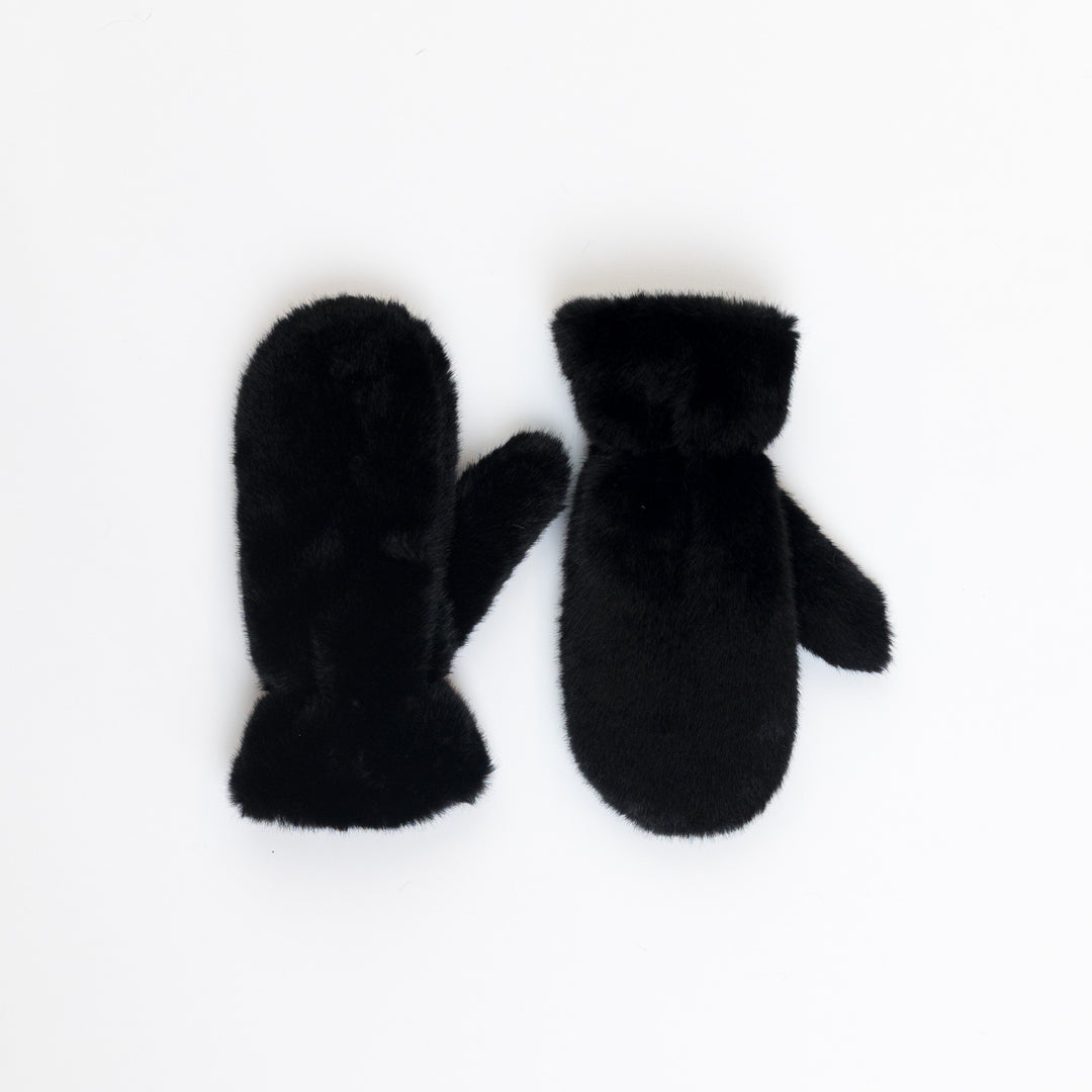 LUXE MITTENS (BLACK) - LYLA + LUXE