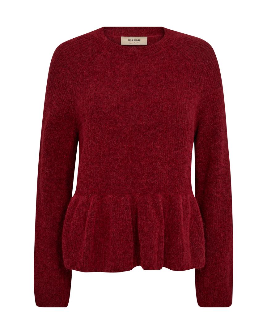 THORA O-NECK FRILL KNIT - MOS MOSH