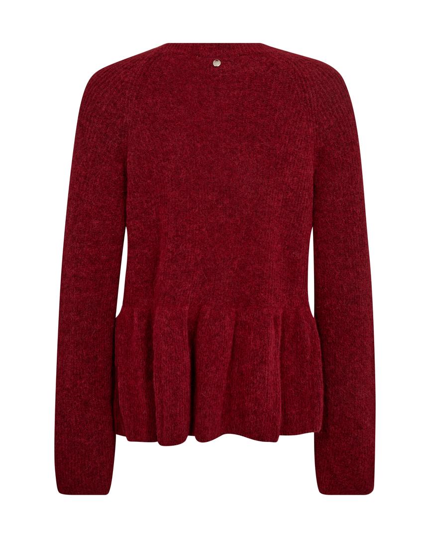 THORA O-NECK FRILL KNIT - MOS MOSH