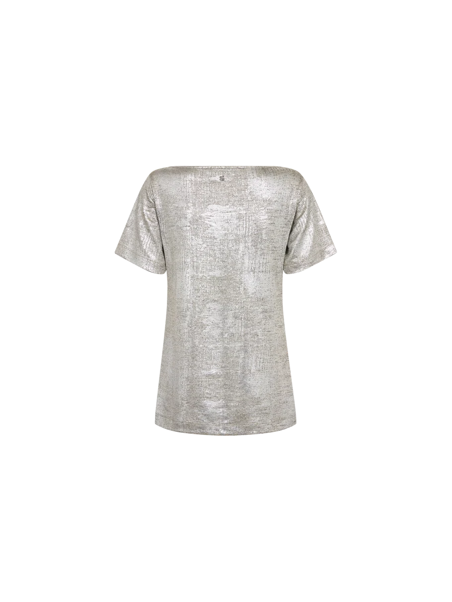 NIVA METALLIC TEE (SILVER) - MOS MOSH