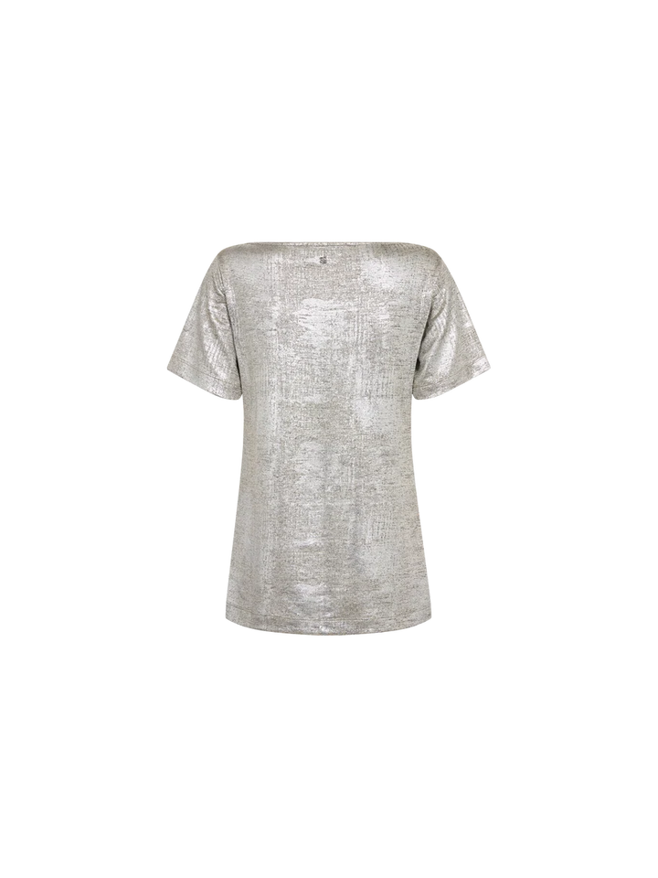 NIVA METALLIC TEE (SILVER) - MOS MOSH