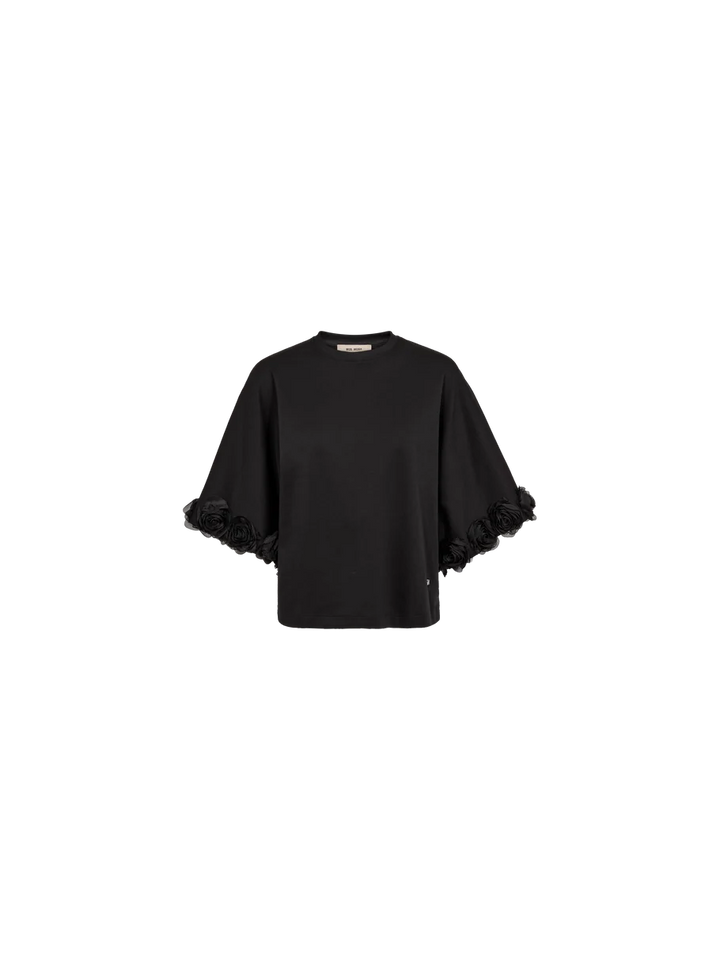 ROSETTE TEE (BLACK) - MOS MOSH
