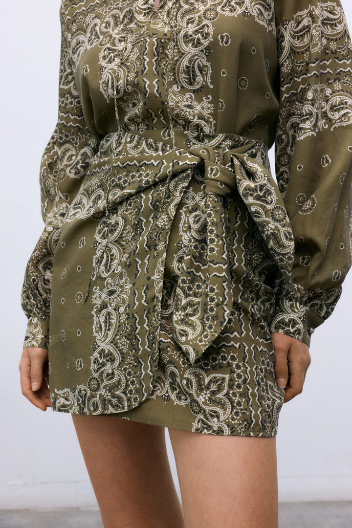 WATERLILY SKIRT (BANDANA PRINT) - NEW SOCIETY