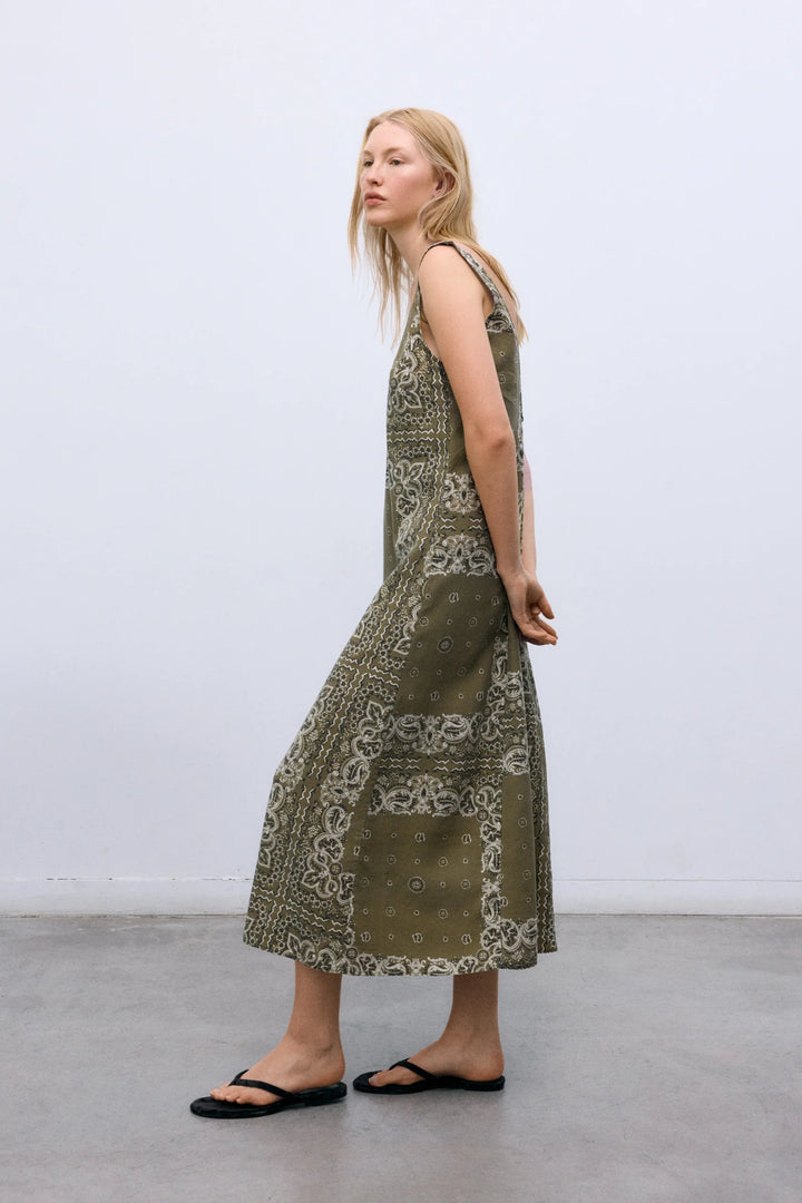 WATERLILY DRESS (BANDANA PRINT) - NEW SOCIETY