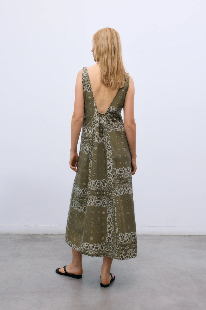 WATERLILY DRESS (BANDANA PRINT) - NEW SOCIETY