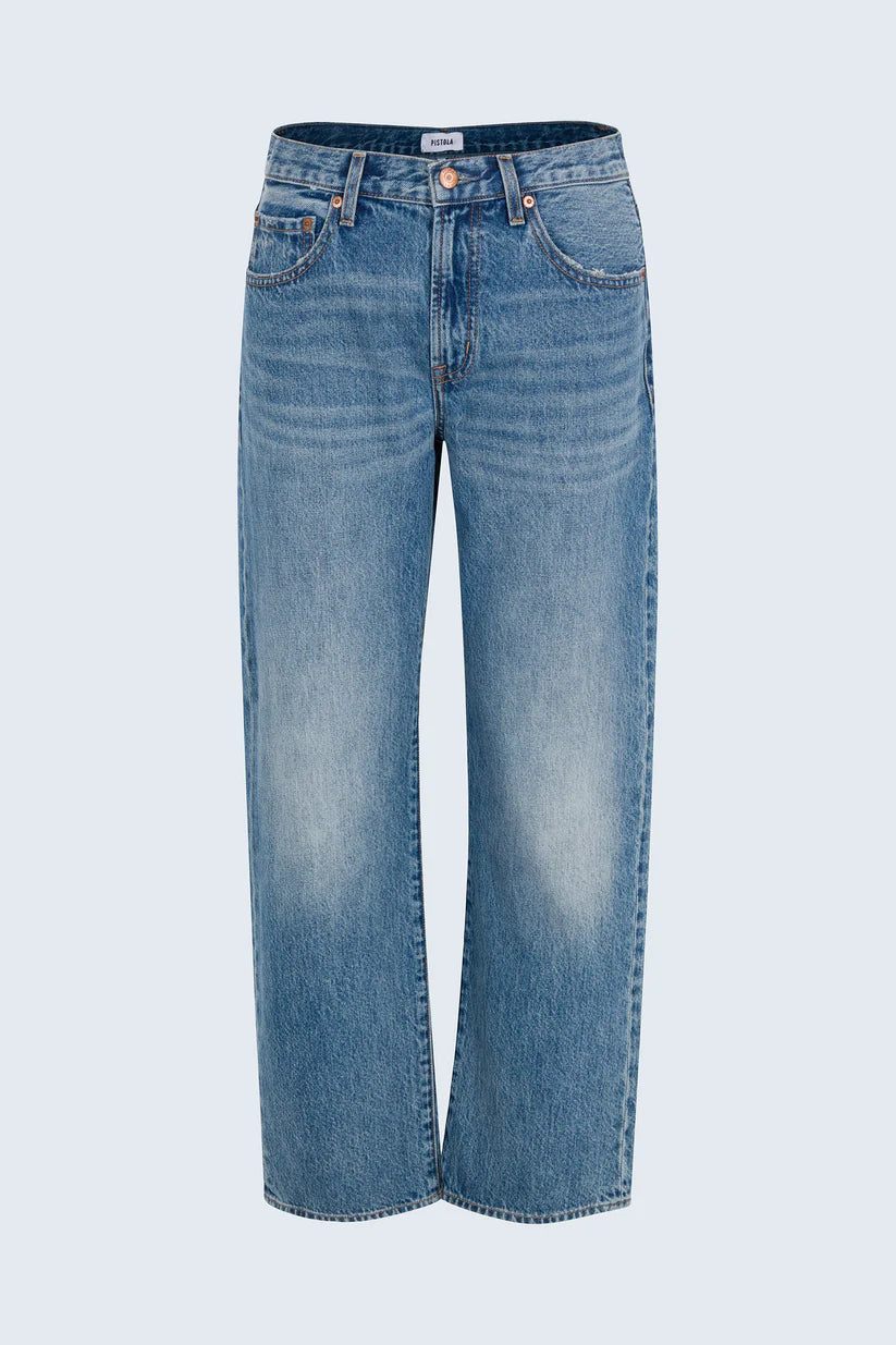 LEXI MID RISE BOWED LEG JEAN (METROPOLIS) - PISTOLA