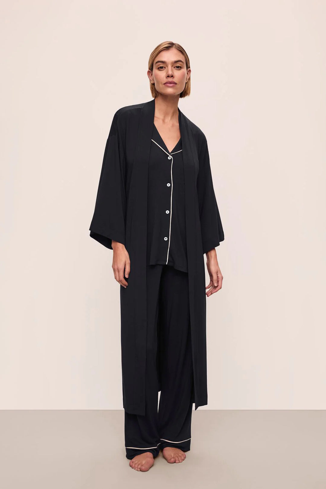 GISELE LONG ROBE (BLACK) - EBERJEY