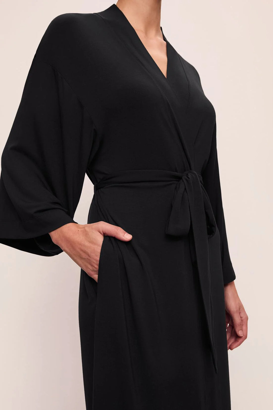 GISELE LONG ROBE (BLACK) - EBERJEY