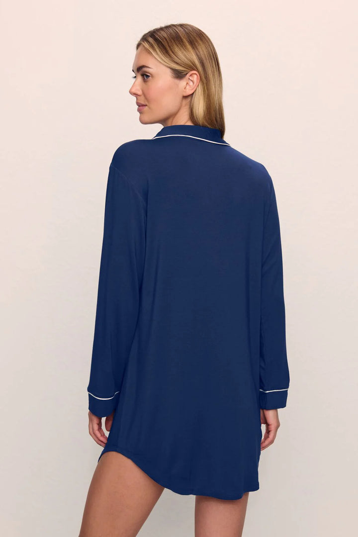 GISELE SLEEPSHIRT (NAVY/IVORY) - EBERJEY