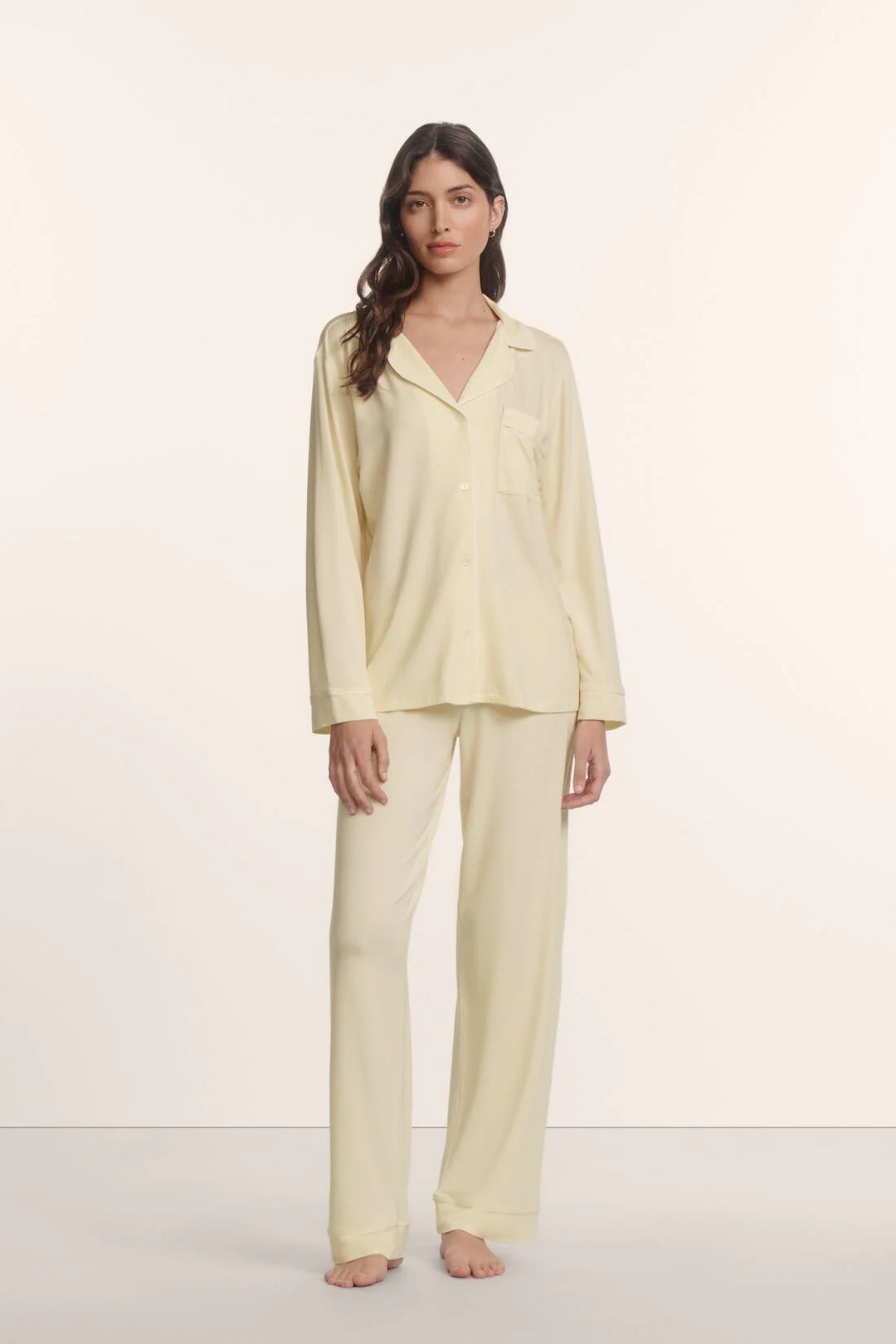 GISELE LONG PJ SET (BUTTERCREAM/IVORY) - EBERJEY