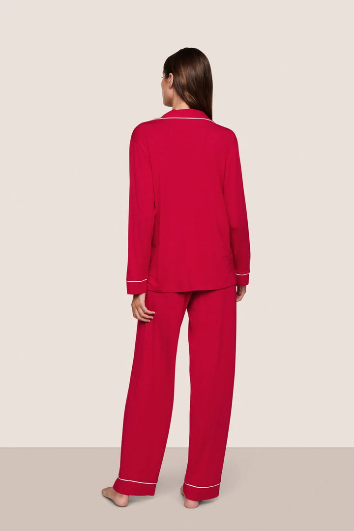 GISELE LONG PJ SET (HOLLY RED/IVORY) - EBERJEY