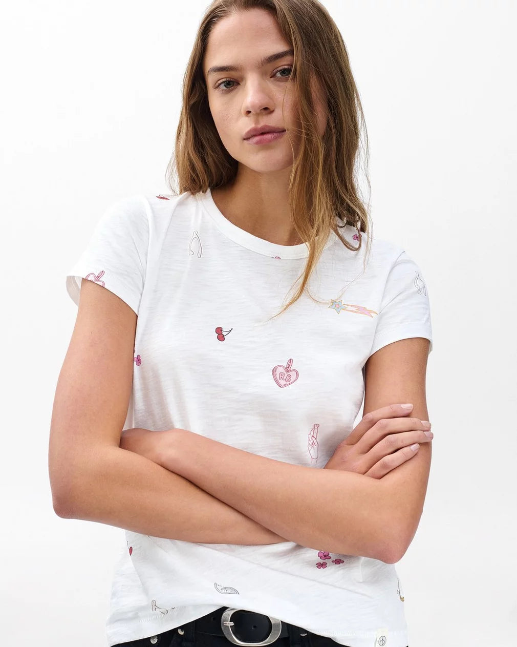 ALL OVER LUCKY CHARM TEE - RAG & BONE
