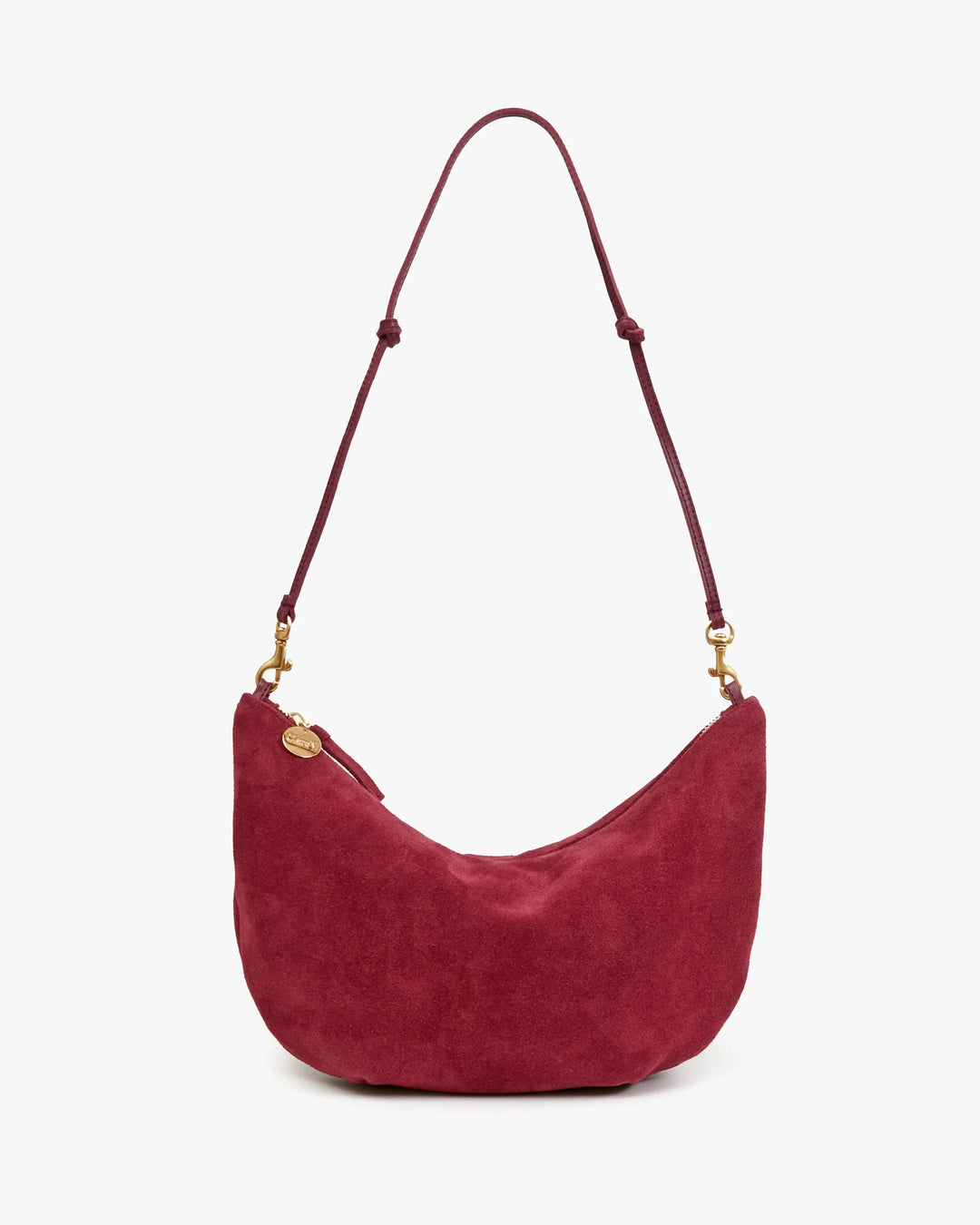 LUNE SUEDE BAG (CURRANT) - CLARE V.