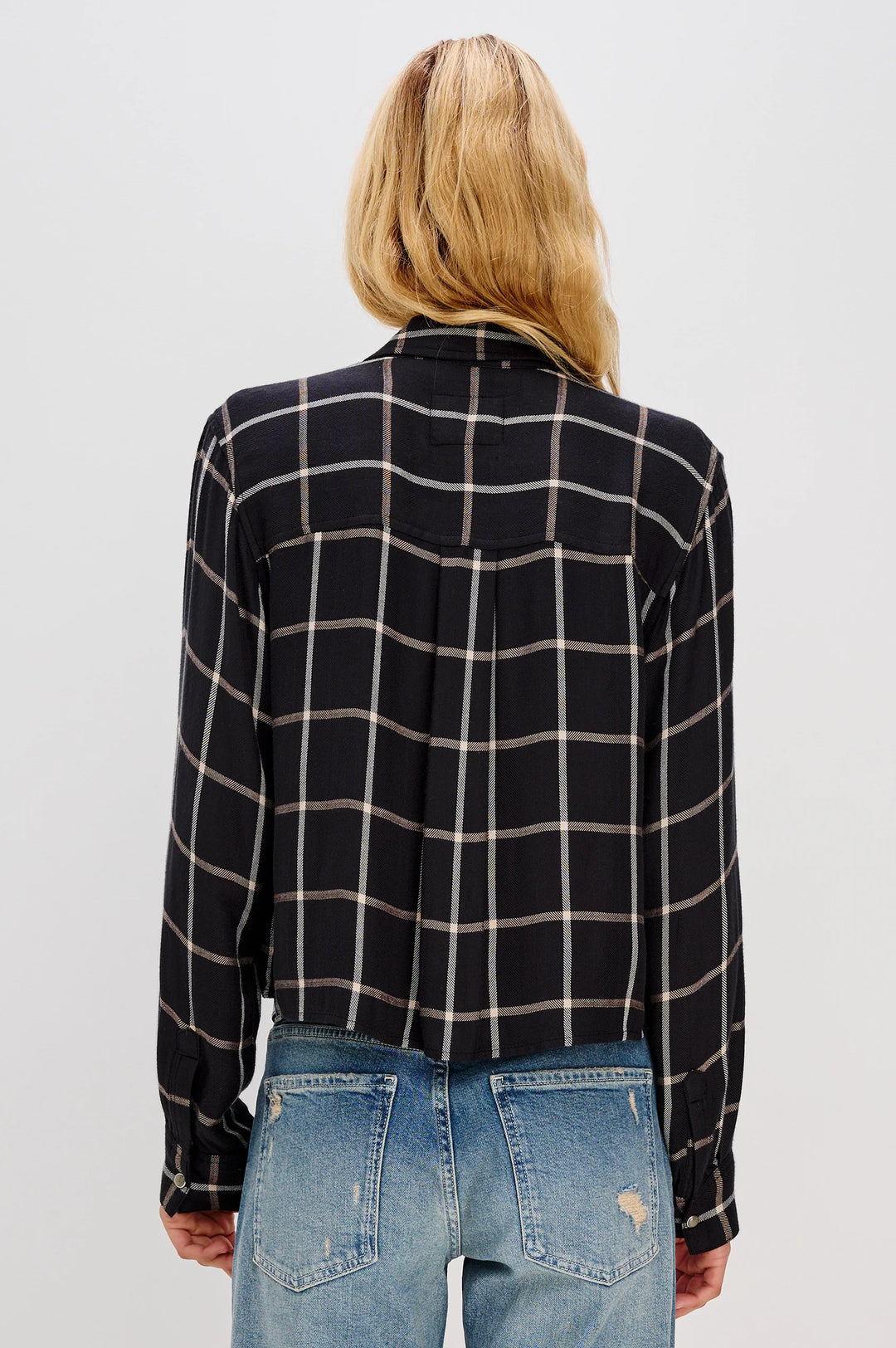 MALIN BUTTON UP SHIRT (ONXY SAND BIRCH) - RAILS