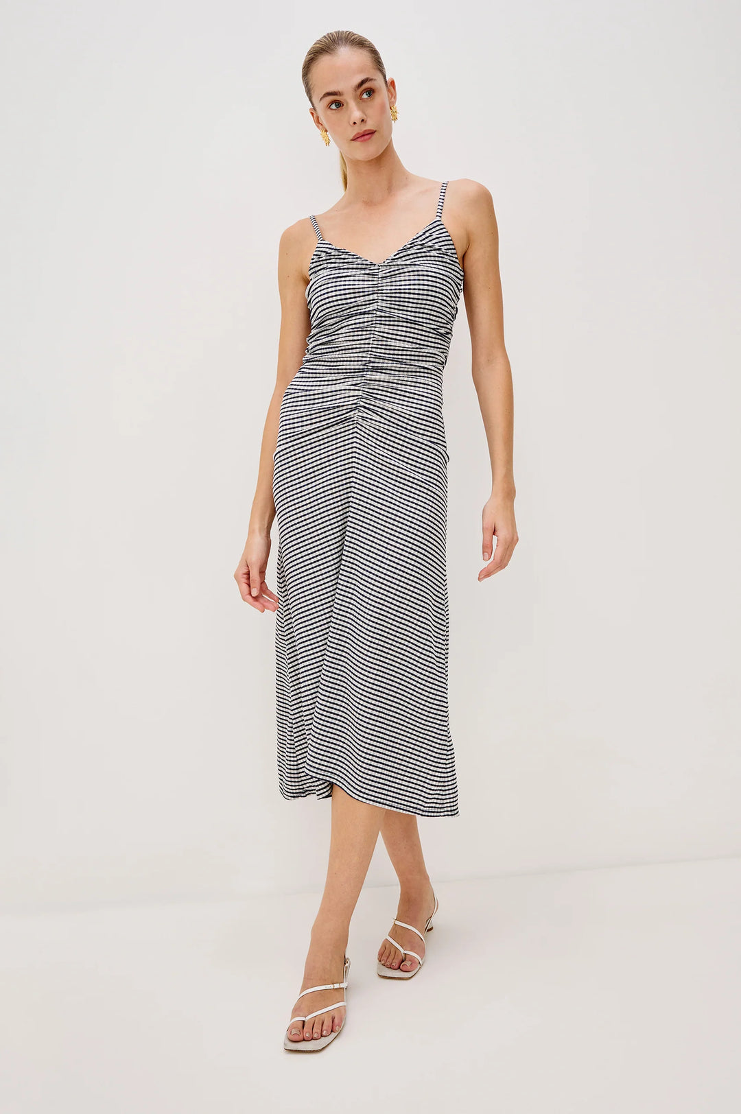 MARI GINGHAM MIDI DRESS - RAILS