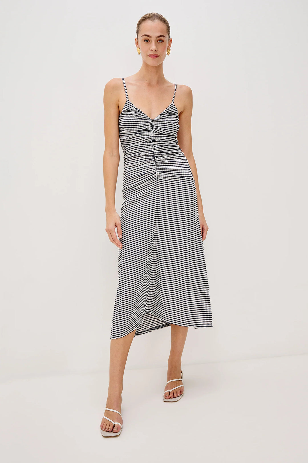 MARI GINGHAM MIDI DRESS - RAILS