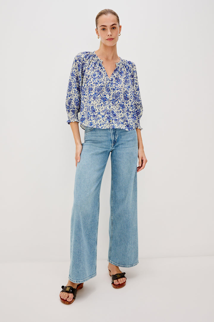 MARIAH BLOUSE (BLUE) - RAILS