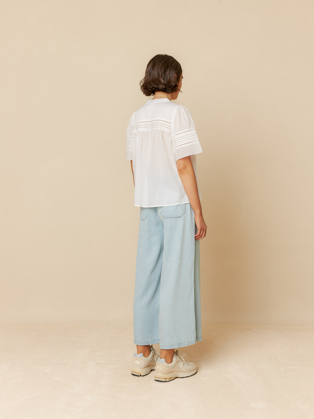EMBROIDERED VOILE BLOUSE - INDI&COLD