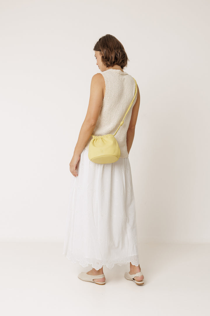 EYELET FLOW MIDI SKIRT (BLANCO) - INDI&COLD