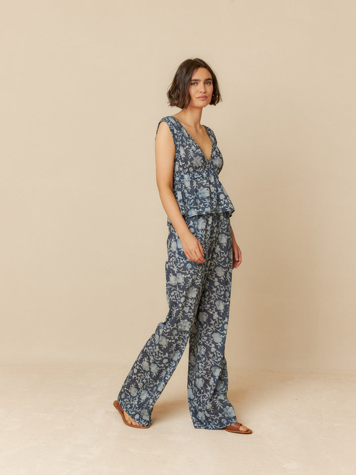 TOP WITH ELASTIC DETAILS - INDI&COLD