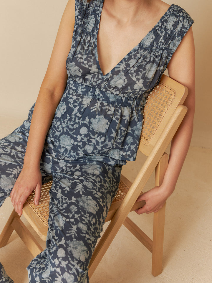TOP WITH ELASTIC DETAILS - INDI&COLD