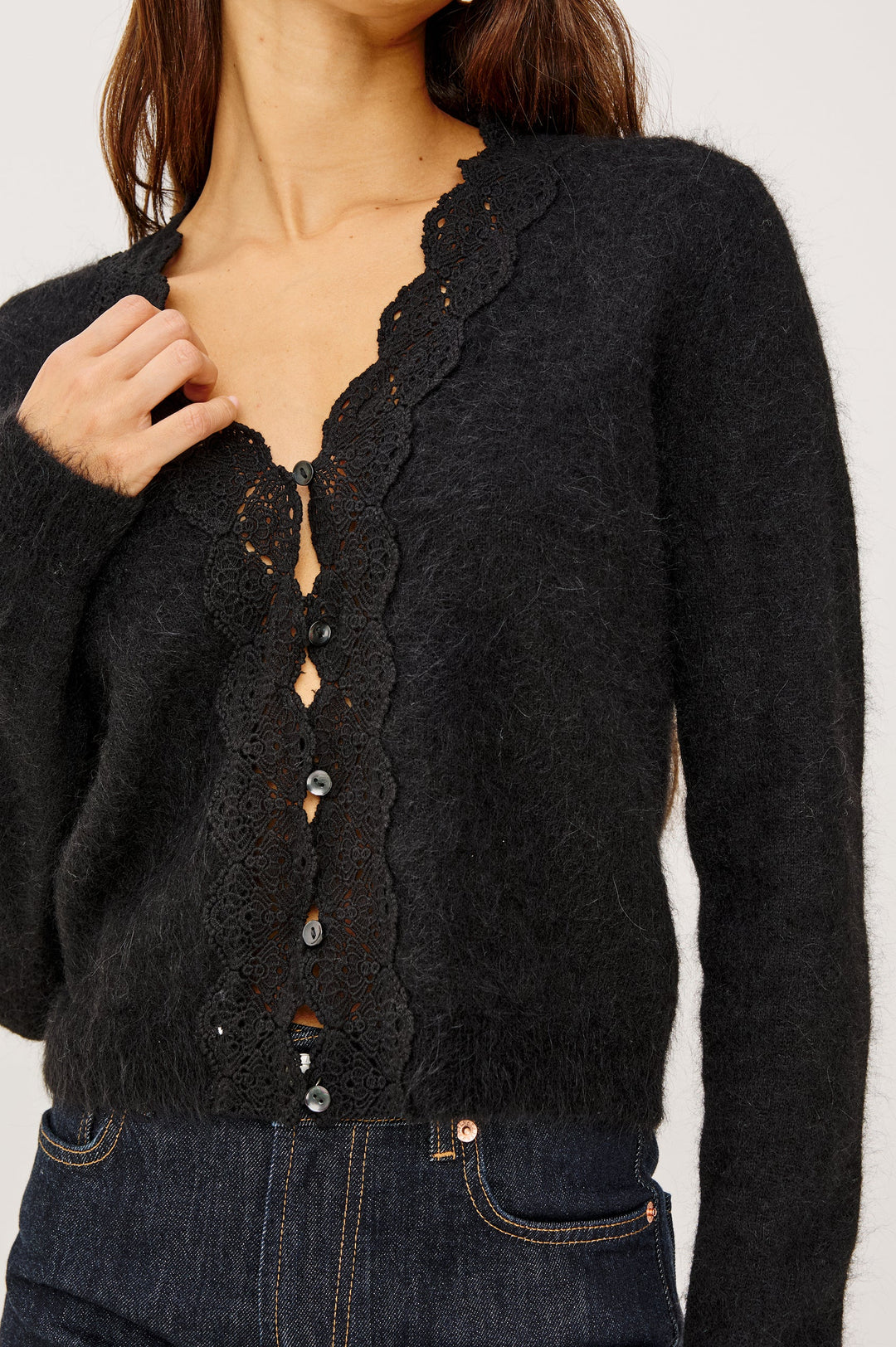 MER CARDIGAN (BLACK) - RAILS