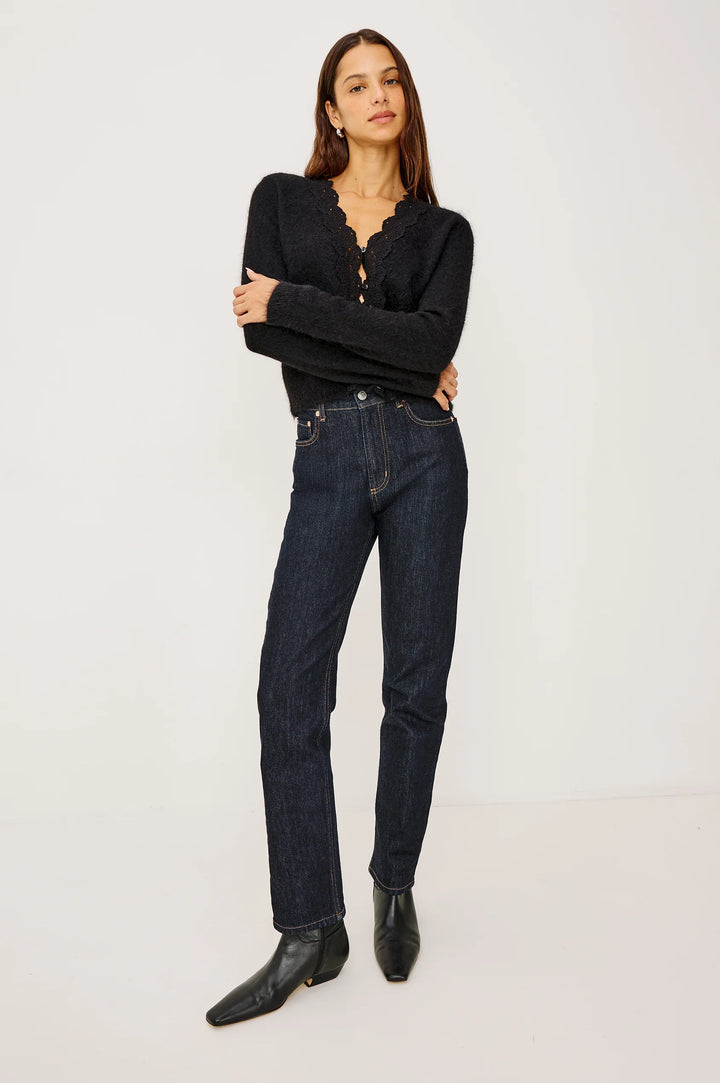 MER CARDIGAN (BLACK) - RAILS