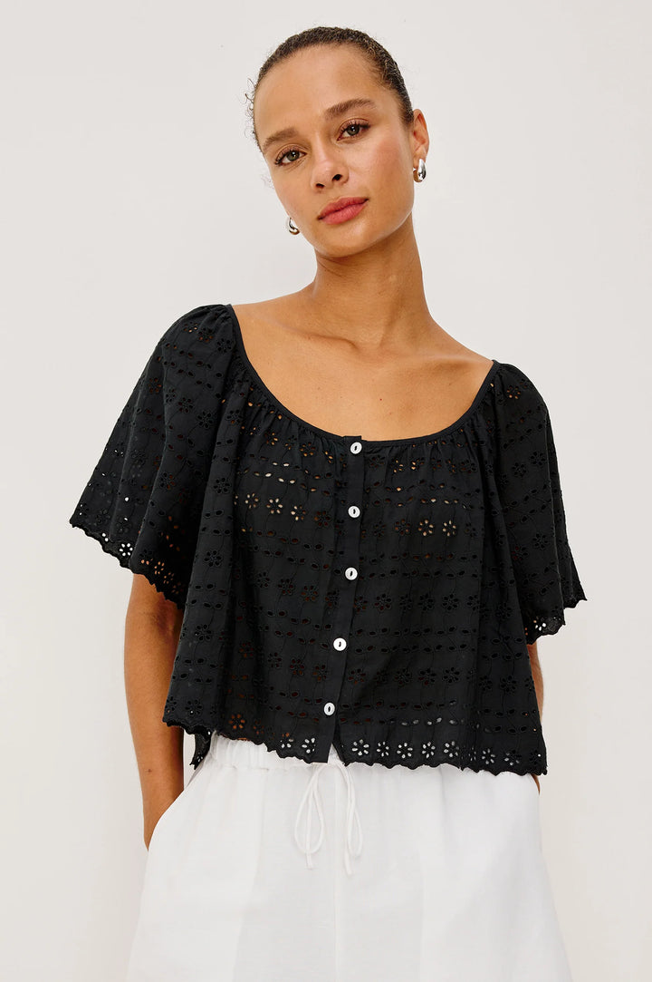 MILLER EYELET TOP (BLACK EYELET) - RAILS