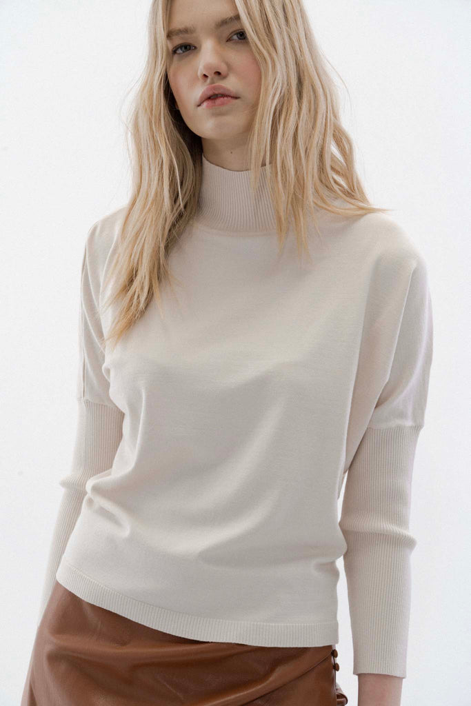 MINDY HIGH NECK SWEATER - MELISSA NEPTON