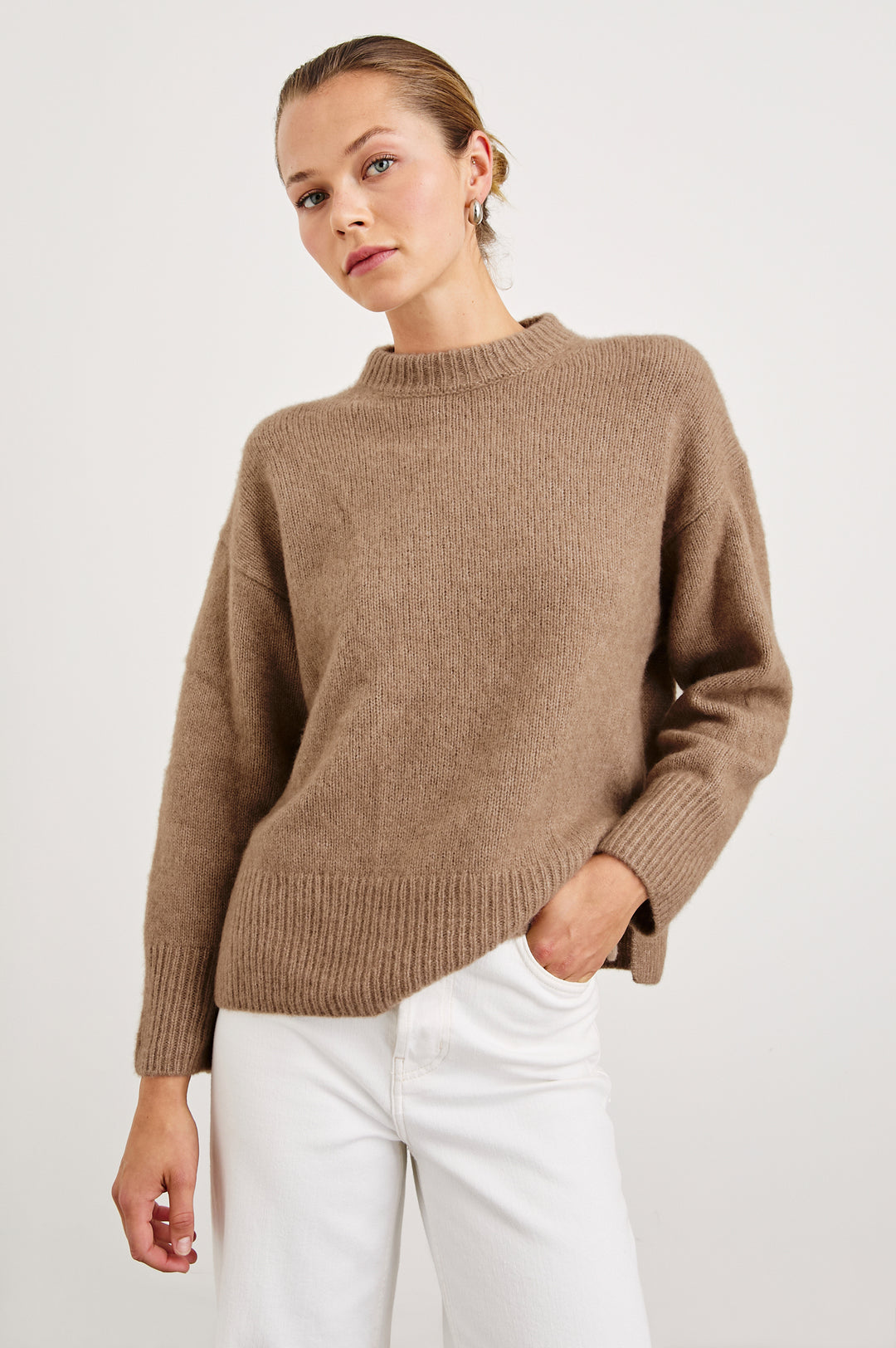 MIRANDA CASHMERE SWEATER (OATMEAL) - RAILS