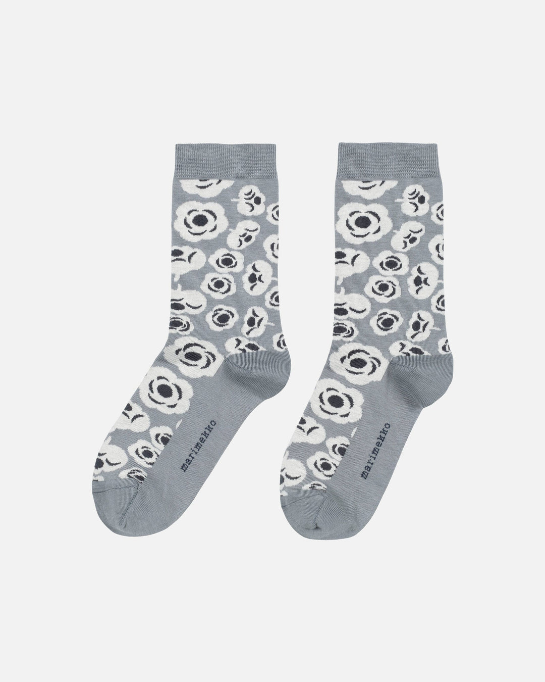 LINJAUS TUMMA SOCKS (GREY/WHITE) - MARIMEKKO