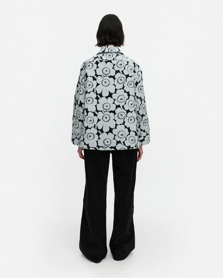 LADONTA UNIKKO SHIRT (BLACK/LIGHT BLUE) - MARIMEKKO