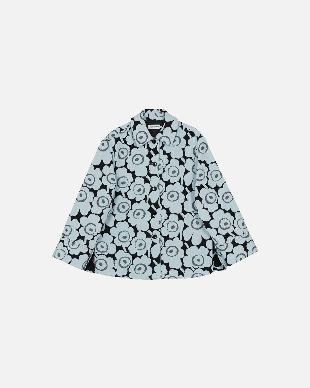 LADONTA UNIKKO SHIRT (BLACK/LIGHT BLUE) - MARIMEKKO