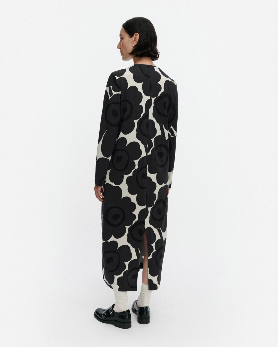 LUONTI UNIKKO DRESS (OFF-WHITE/DARK GREY/BLACK) - MARIMEKKO