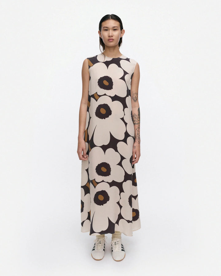 MIGOT UNIKKO DRESS (LIGHT BEIGE, BLACK, BROWN) - MARIMEKKO