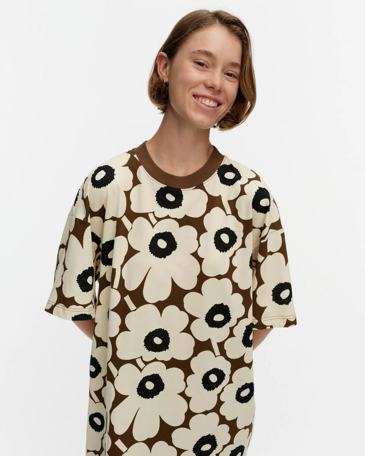PALIKKA UNIKKO TUNIC (BEIGE/BROWN/BLACK) - MARIMEKKO