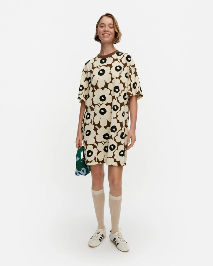 PALIKKA UNIKKO TUNIC (BEIGE/BROWN/BLACK) - MARIMEKKO