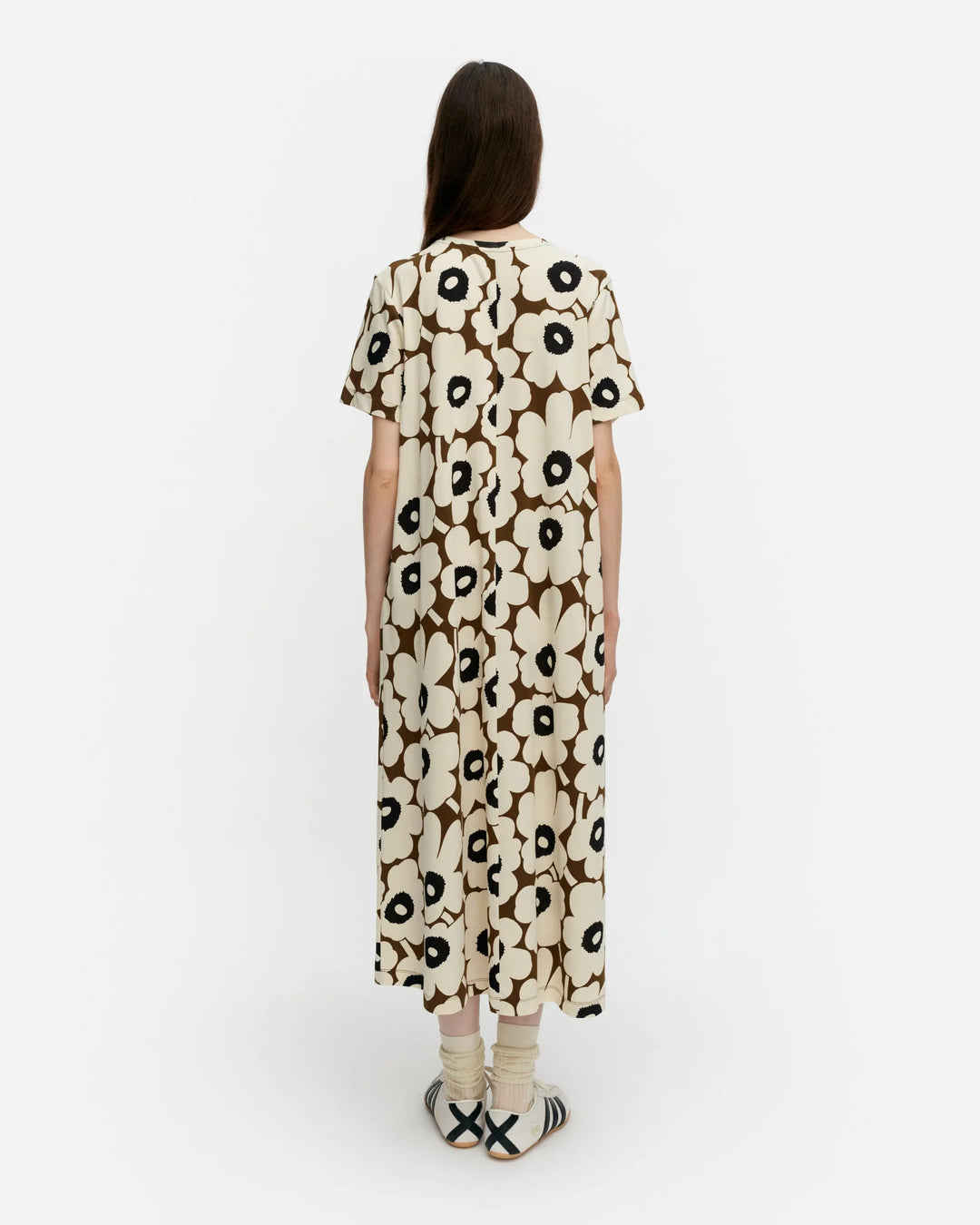 PISTEINEN UNIKKO DRESS (BEIGE/BROWN/BLACK) - MARIMEKKO