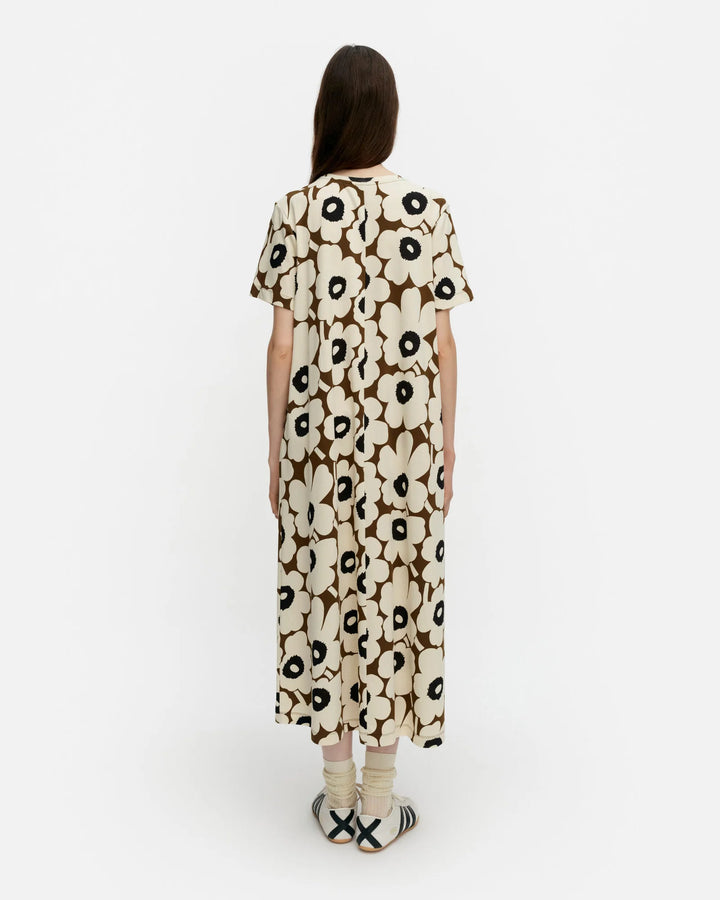 PISTEINEN UNIKKO DRESS (BEIGE/BROWN/BLACK) - MARIMEKKO