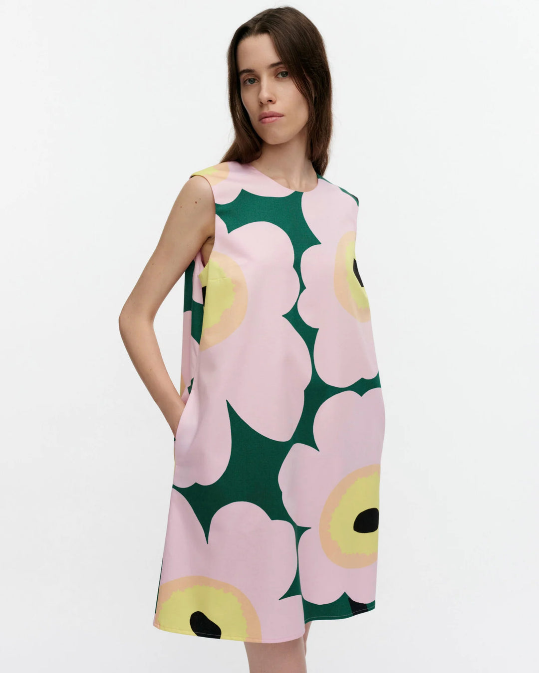 SILUETTI UNIKKO DRESS (GREEN, PINK, YELLOW) -  MARIMEKKO