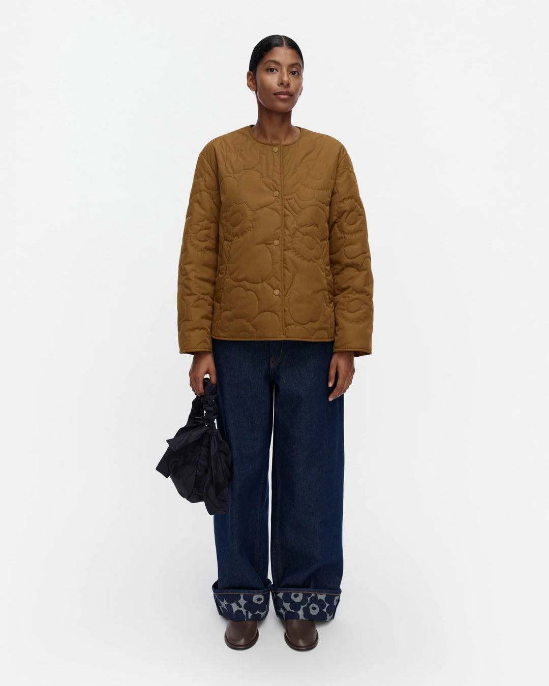 KAPSELI PIIRTO UNIKKO PADDED JACKET (BROWN) - MARIMEKKO