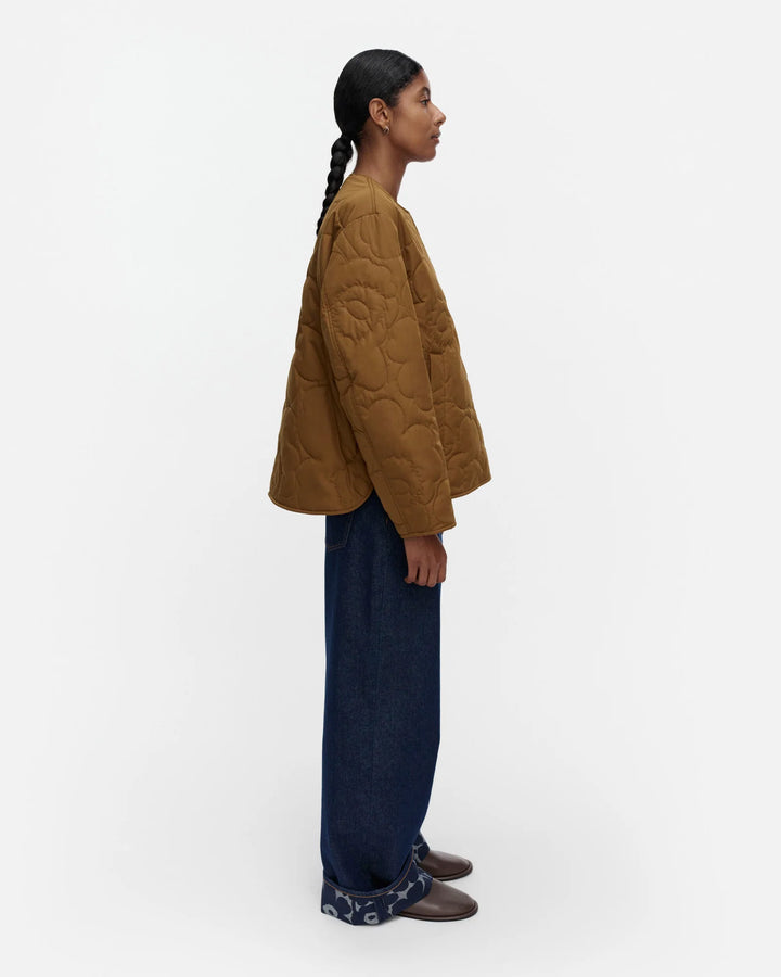 KAPSELI PIIRTO UNIKKO PADDED JACKET (BROWN) - MARIMEKKO