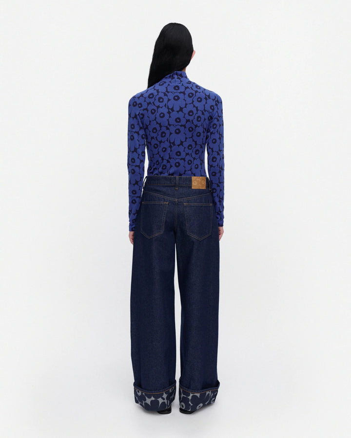 JAKALA UNIKKO TURTLENECK SHIRT (BLUE/DARK BLUE) - MARIMEKKO