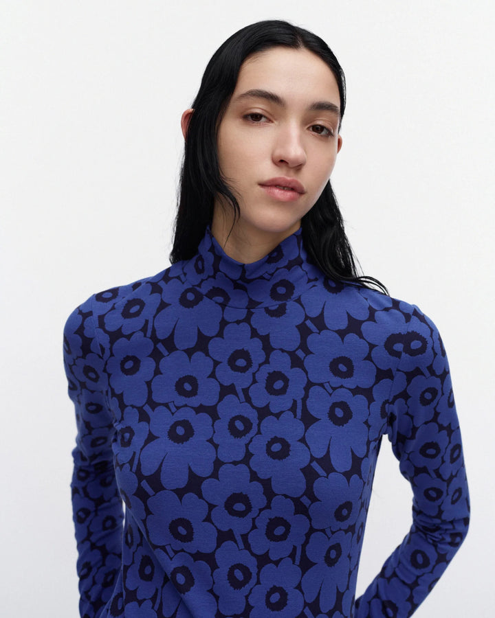 JAKALA UNIKKO TURTLENECK SHIRT (BLUE/DARK BLUE) - MARIMEKKO