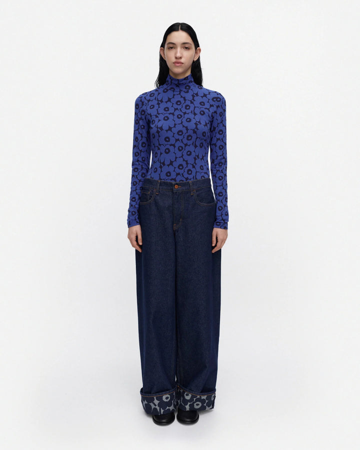 JAKALA UNIKKO TURTLENECK SHIRT (BLUE/DARK BLUE) - MARIMEKKO