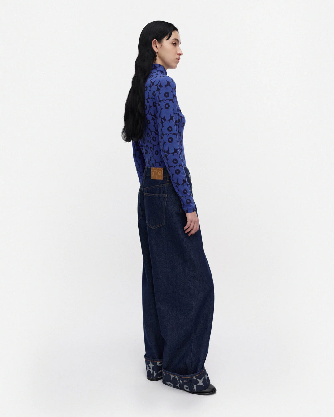 JAKALA UNIKKO TURTLENECK SHIRT (BLUE/DARK BLUE) - MARIMEKKO